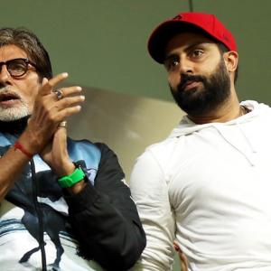 PIX: Bachchan Sr & Jr, Ameesha, Rohit's fiancee cheer for Mumbai