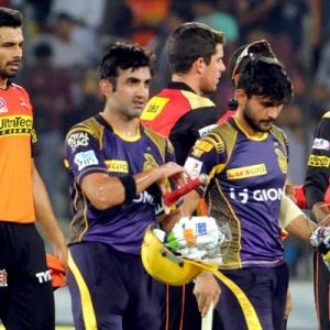 IPL PHOTOS: Gambhir, Yadav help Kolkata ease past Hyderabad