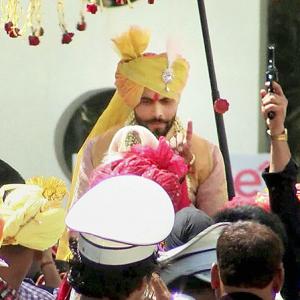 Police launch probe after shots fired in air at Jadeja's wedding