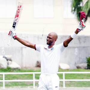 Chase's century helps West Indies escape with a draw