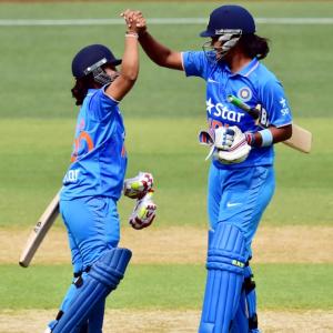 PHOTOS: Indian women stun Australia with record chase in 1st T20I