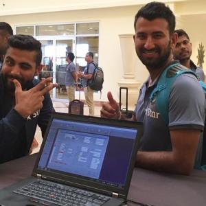 PHOTOS: Team India reaches West Indies to play four-Test series