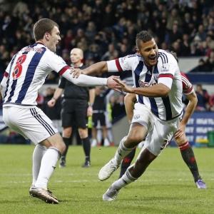 West Brom's Rondon sinks 10-man Manchester United