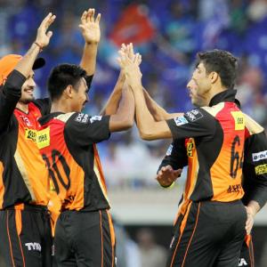 IPL PHOTOS: Sunrisers thump Mumbai Indians by 85 runs to go top
