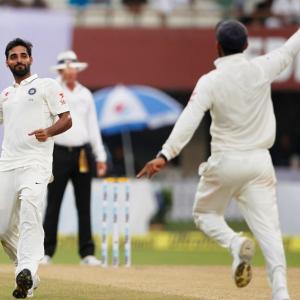 Saha spills the beans on Bhuvi's surprise inclusion
