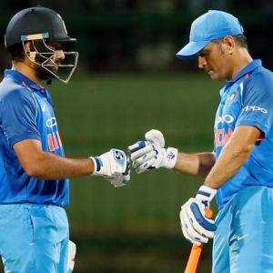 PHOTOS: Rohit, Dhoni lift India to series-clinching win