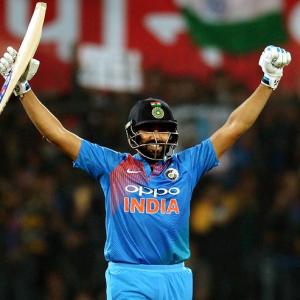 PHOTOS: Rohit equals record for fastest T20 century as India crush SL