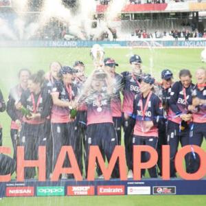 PIX: England edge India to win Women's World Cup in thrilling finish