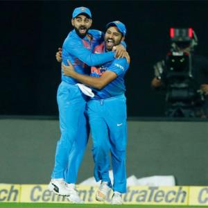 PHOTOS: Bowlers star as India down Kiwis in thriller to clinch series