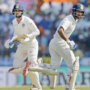 Centuries by Pujara, Vijay put India in commanding position