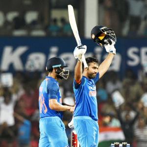 PHOTOS: Ton-up Rohit guides India to 7-wicket win over Aus in Nagpur