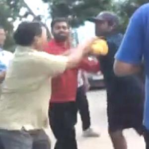 VIDEO: Rayudu slaps senior citizen after argument over 'rash driving'