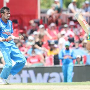 PHOTOS: Chahal claims five as India humiliate SA in 2nd ODI