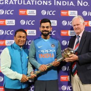 Kohli receives ICC Test Championship mace for 2nd successive year