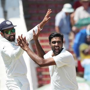 2nd Test: Ashwin's three, lively fielding drive India's fightback