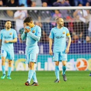 Messi-less Barcelona lose 43-match unbeaten run at Levante