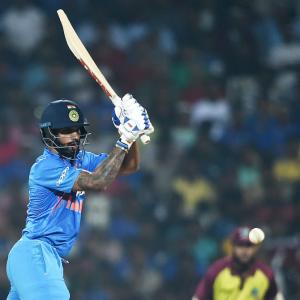 T20s: Dhawan takes centre stage as India sweep Windies