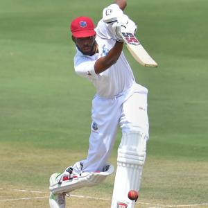 PHOTOS: Chase keeps Windies afloat on Day 1