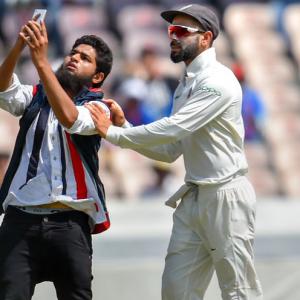 PHOTOS: Another security scare for India captain Kohli