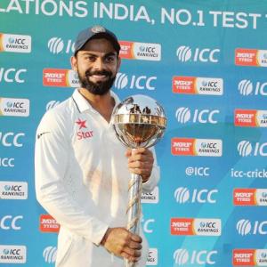 India top Test rankings for 3rd year in a row