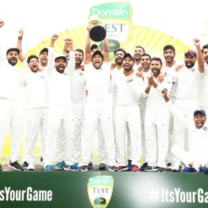 PIX: Kohli's India make history with Test series win in Australia