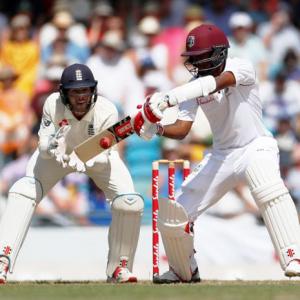 1st Test: Anderson strikes late as England peg back Windies