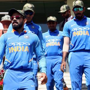 PHOTOS: Team India's special tribute to armed forces