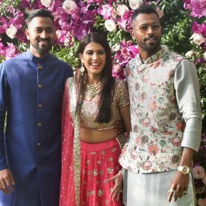 PIX: Tendulkar, Pandyas attend Akash Ambani's star-studded wedding