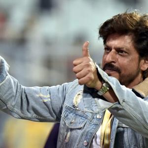 PHOTOS: SRK cheers for KKR at Eden