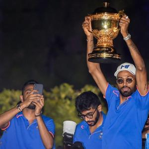 PIX: Mumbai celebrate record fourth IPL title with fans