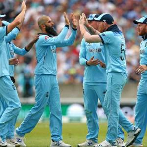 PICS: Stokes guides England to 311 in World Cup opener