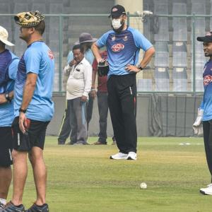 WATCH: Bangladesh players train with masks in Delhi