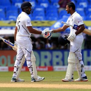 Vizag Test: Rohit-Agarwal emulate Sehwag-Dravid