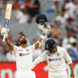 Rahane reigns as India's batsmen banish nightmare 36