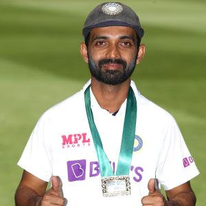 Special medal for Man of the Match Rahane