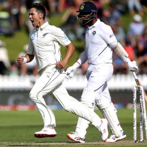 PIX: Batsmen let India down again; NZ in control