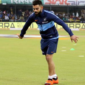 PIX: Whose bowling action is Kohli imitating?