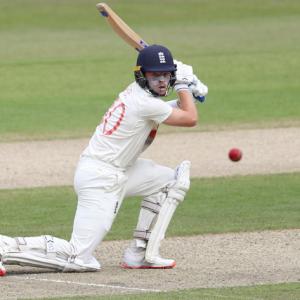 PIX: Pope rescues England after Windies strike early