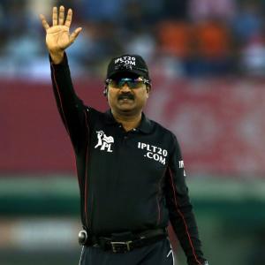 Ranji: Umpire Padmanabhan officiates from both ends