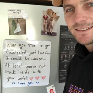Wife's funny note cheers up self-isolated McClenaghan