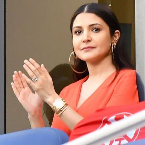 PIX: Anushka and the baby bump in red
