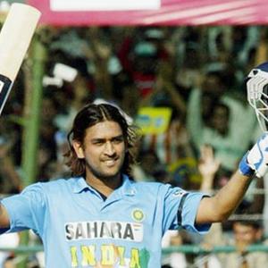 When Dhoni scored his first international ton