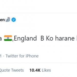KP gets cheeky as he congratulates India