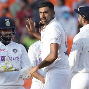 Rohit hails Ashwin, Axar after routing England