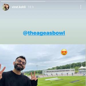 Kohli is all smiles at Ageas Bowl