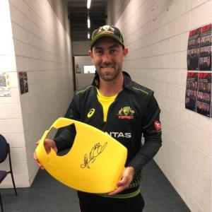 Seat broken by Maxwell's six to be auctioned