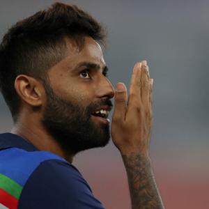 Suryakumar misses NZ match due to 'back spasms'