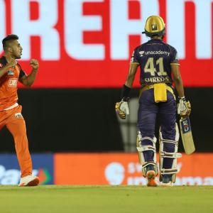KKR captain blames 'off day with ball' for SRH defeat