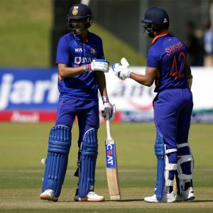 PIX: Chahar shines as India rout Zimbabwe in 1st ODI