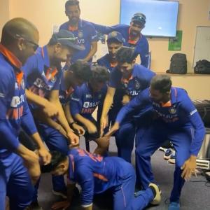 What's Ishan Kishan Doing On All Fours?